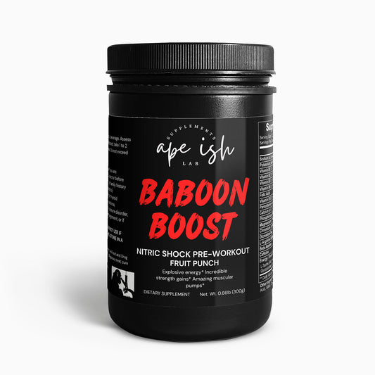 Baboom Boost - Nitric Shock Pre-Workout Powder (Fruit Punch)